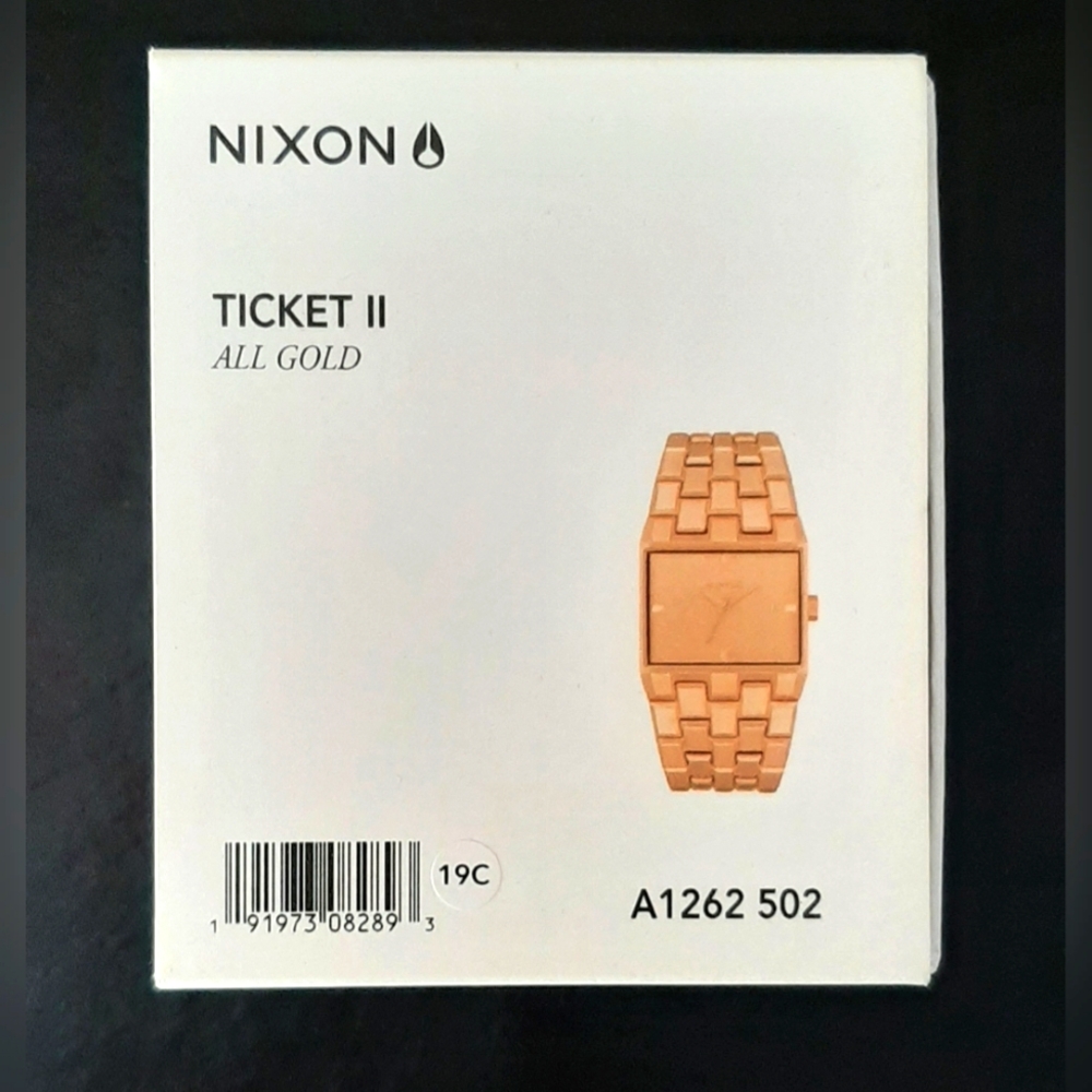 Nixon Ticket II Quartz Gold Watch *NWT* - Picture 16 of 16